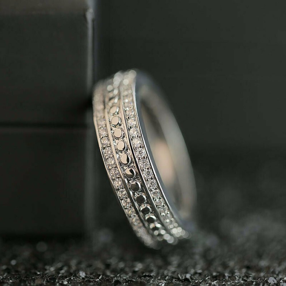 COPY - Elegant Silver White Sapphire for Women Ring New - Picture 6 of 6